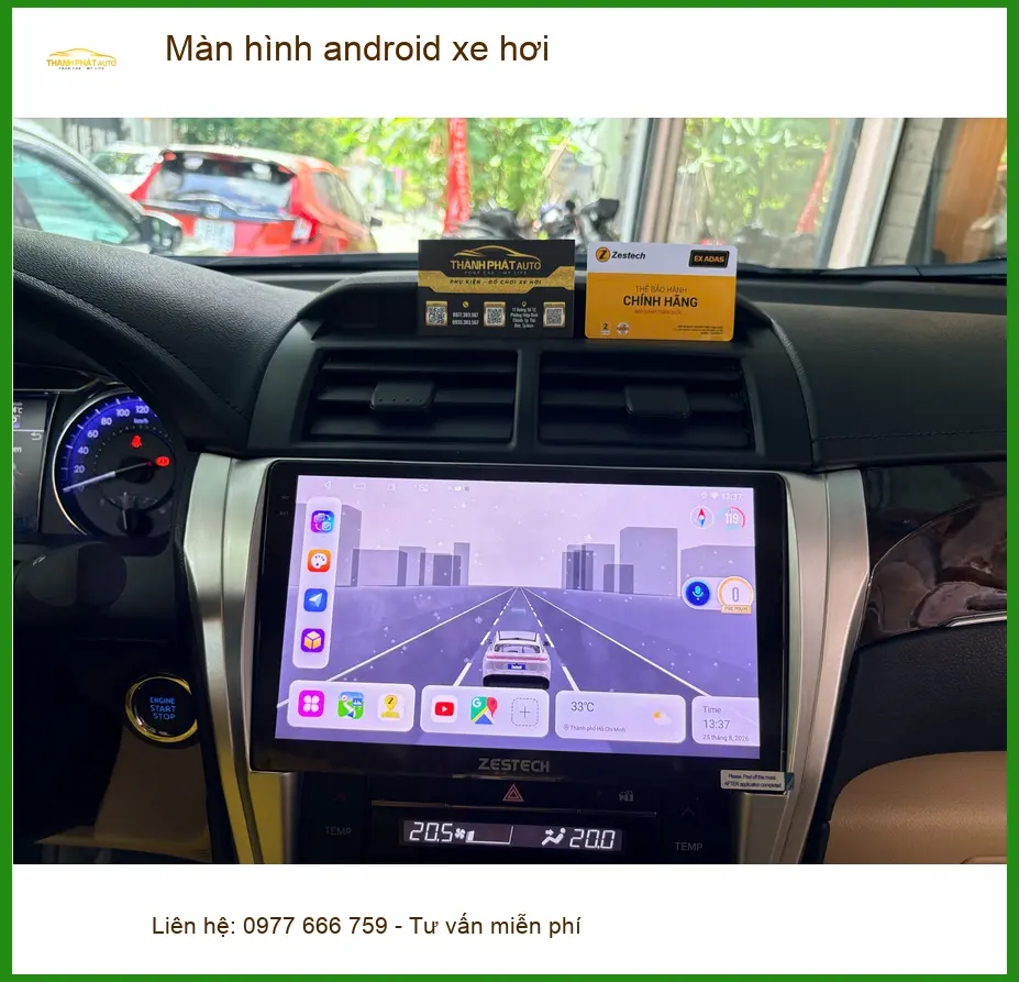 Anh Huy lắp màn hình Android xe hơi Honda CRV tại Thủ Đức uy tín, chính hãng ảnh thực tế 4