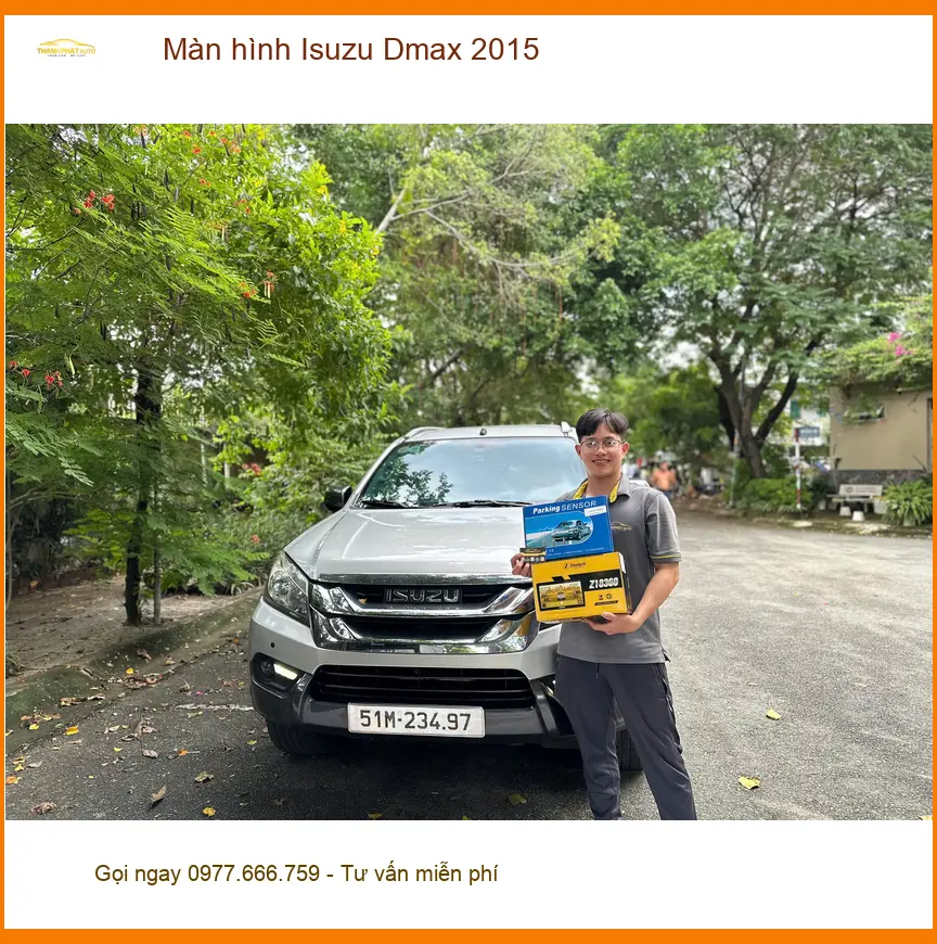 Anh Khải lắp màn hình Isuzu Dmax 2015 tại Quận 9, nâng tầm tiện ích giải trí ảnh thực tế 3