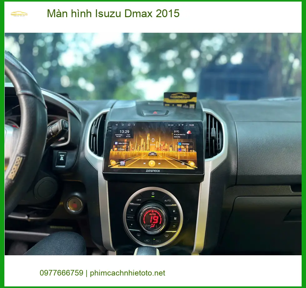 Anh Khải lắp màn hình Isuzu Dmax 2015 tại Quận 9, nâng tầm tiện ích giải trí ảnh thực tế 4