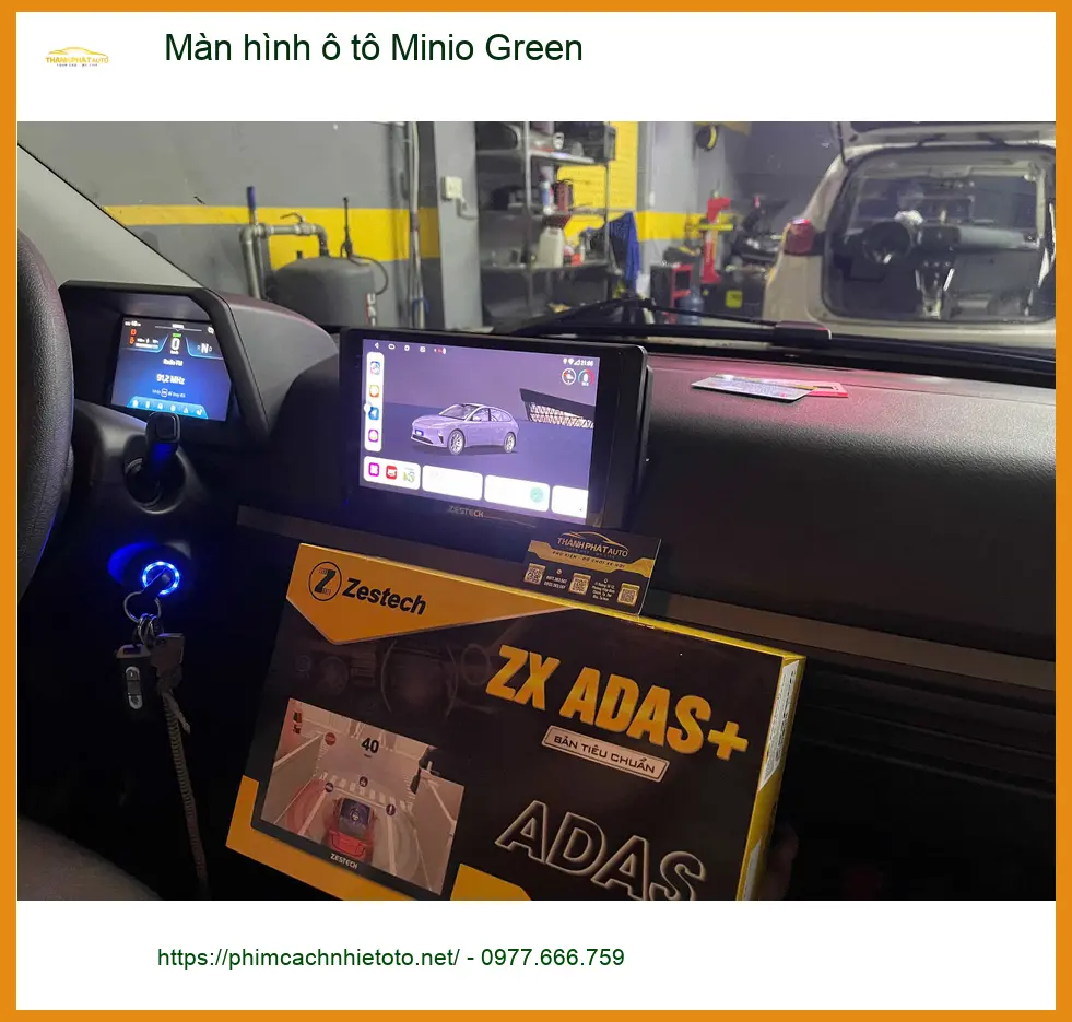 Chị Lan Anh lắp màn hình ô tô Minio Green cho Mazda CX-5 tại Quận 9 cho xe tiện nghi hơn. ảnh thực tế 4
