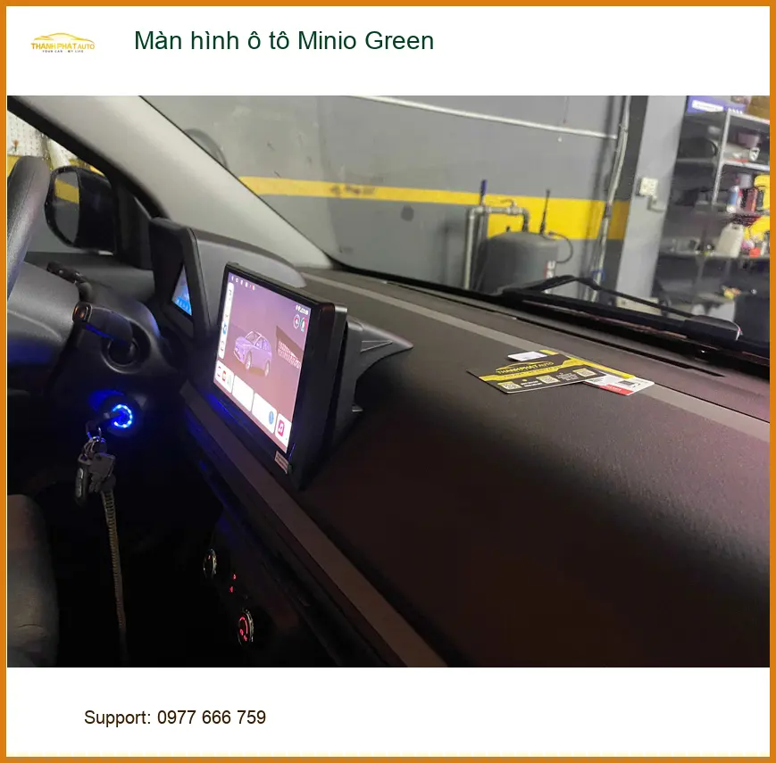 Anh Việt gắn Màn hình ô tô Minio Green cho Mazda 3 tại Thủ Đức ảnh thực tế 3