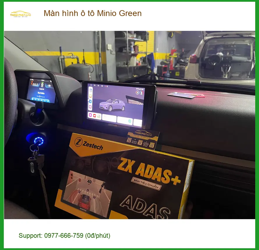 Anh Việt gắn Màn hình ô tô Minio Green cho Mazda 3 tại Thủ Đức ảnh thực tế 4
