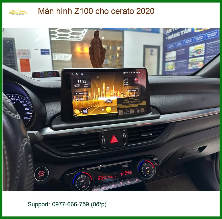 Anh Dũng lắp màn hình Z100 cho Cerato 2020 tại Quận 12