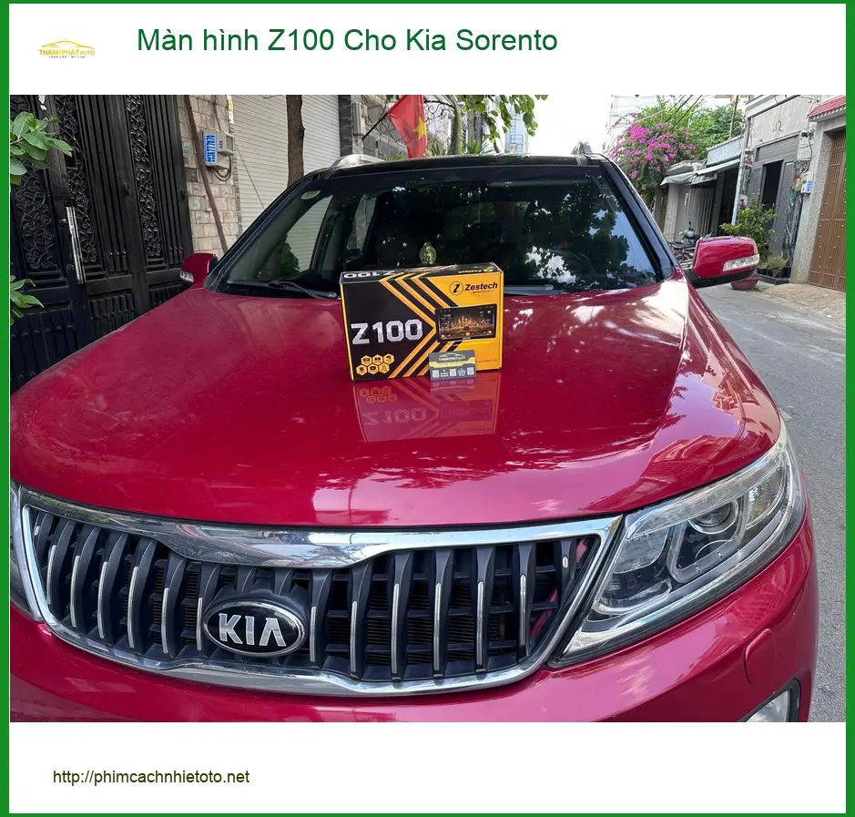 Chú Bình lắp màn hình Z100 cho Kia Sorento ở Quận 12 nâng cấp tiện ích ảnh thực tế 3