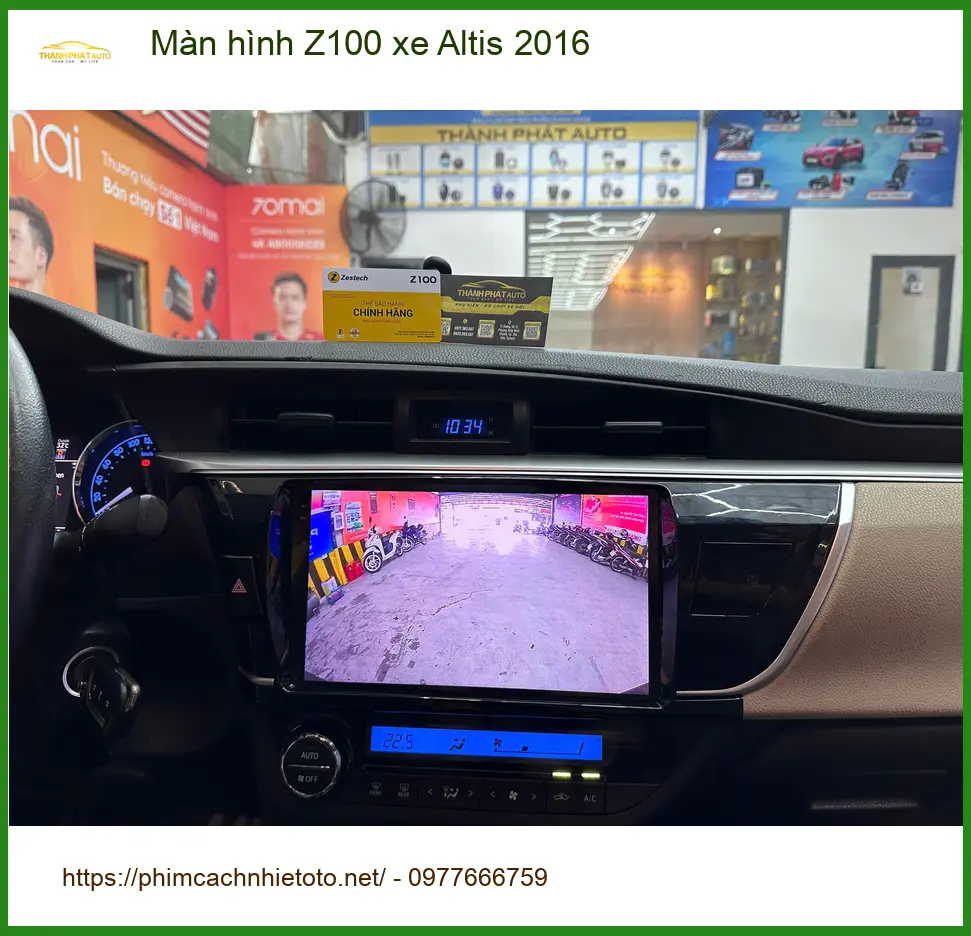 Anh Khải lắp Màn hình Z100 xe Altis 2016 tại Quận 12 để nâng cấp tiện ích giải trí