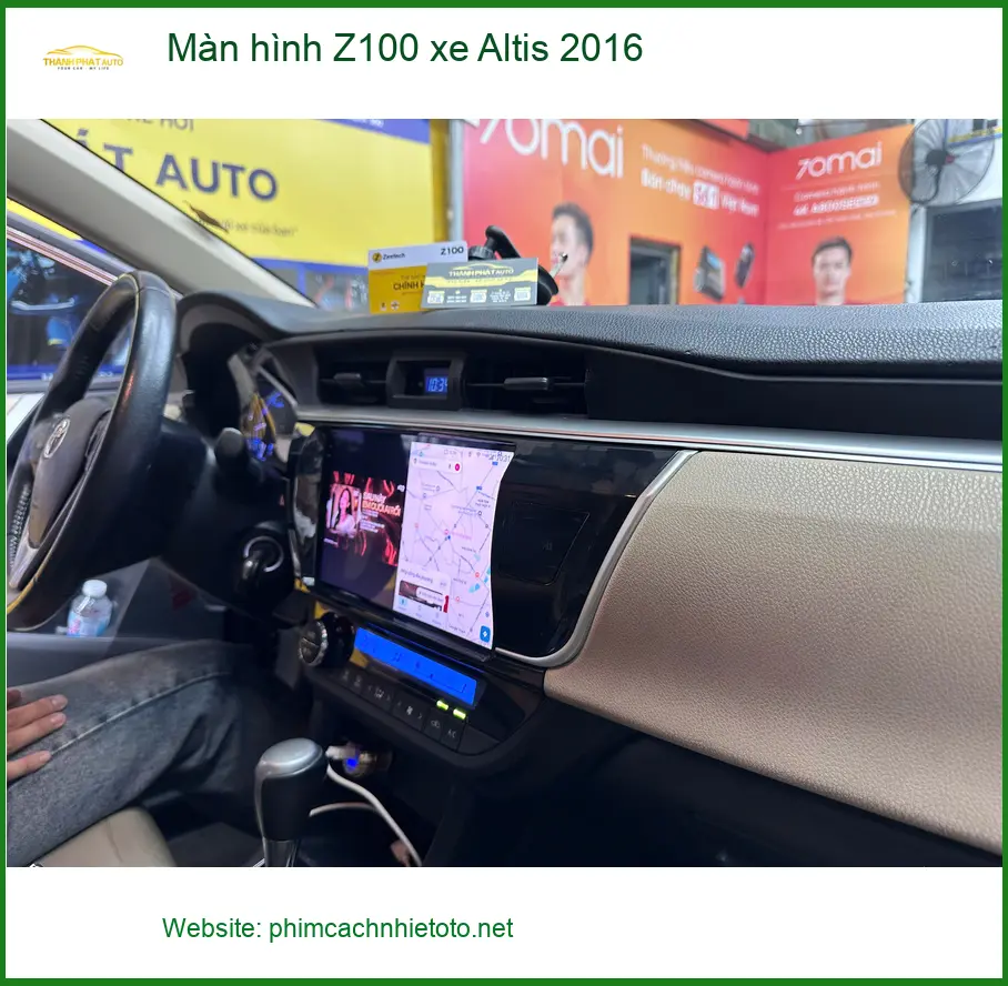Anh Khải lắp Màn hình Z100 xe Altis 2016 tại Quận 12 để nâng cấp tiện ích giải trí ảnh thực tế 3