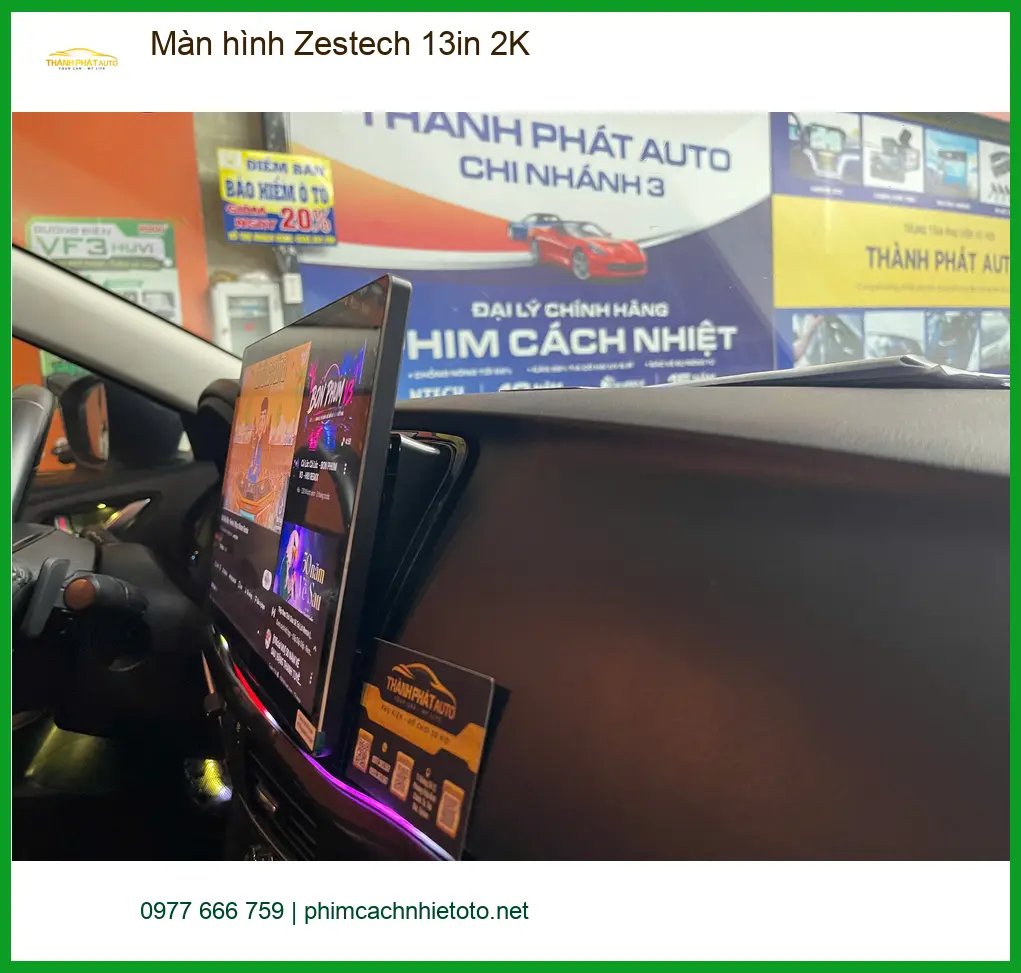 Anh Minh nâng cấp màn hình Zestech 13in 2K cho Honda CRV ở Quận 12 ảnh thực tế 2