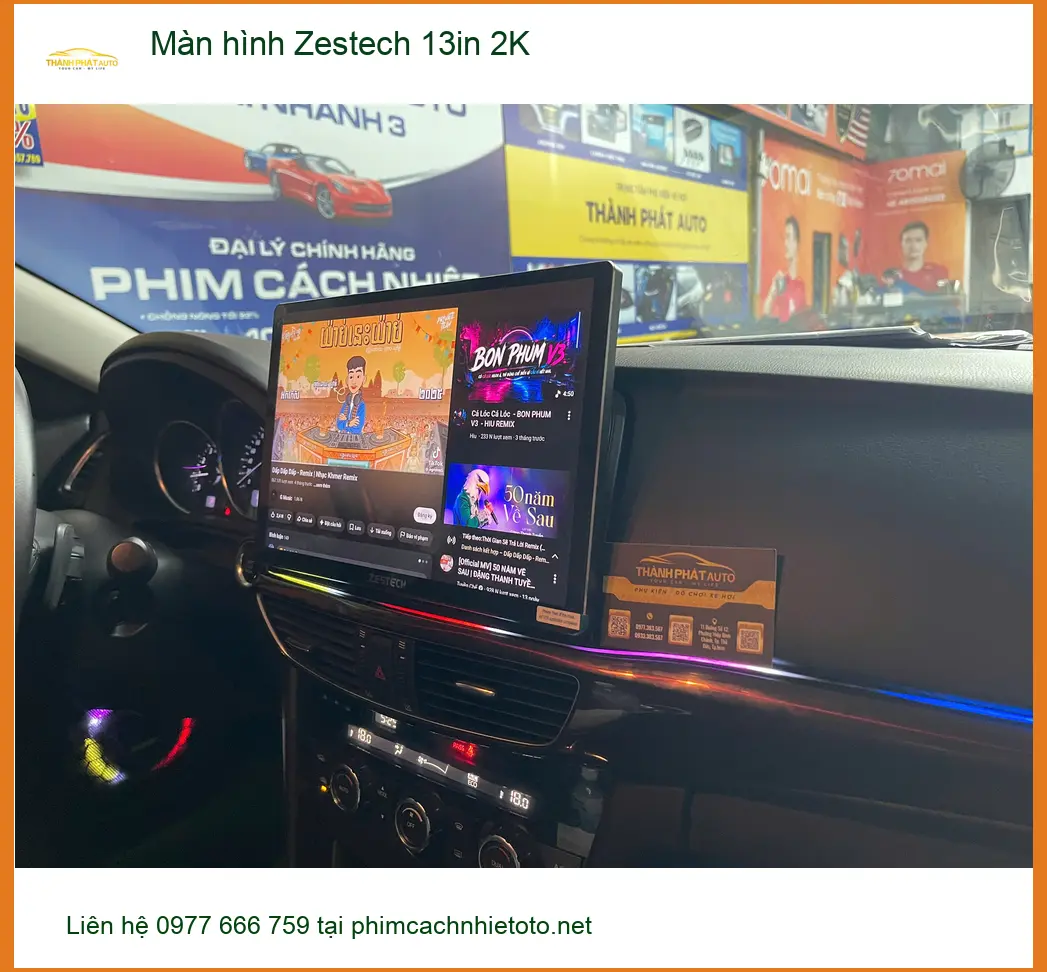 Anh Minh nâng cấp màn hình Zestech 13in 2K cho Honda CRV ở Quận 12 ảnh thực tế 4