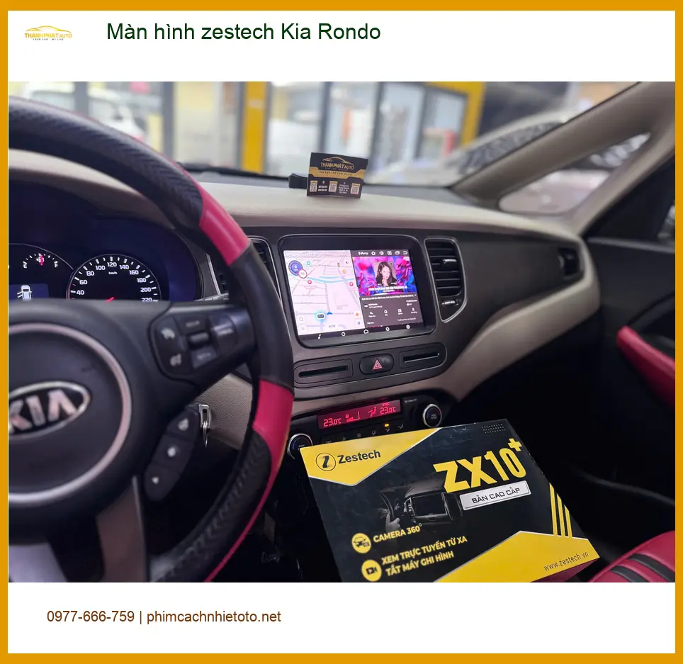Chú Lâm nâng cấp màn hình Zestech Kia Rondo tại Quận 9 tiện lợi ảnh thực tế 2