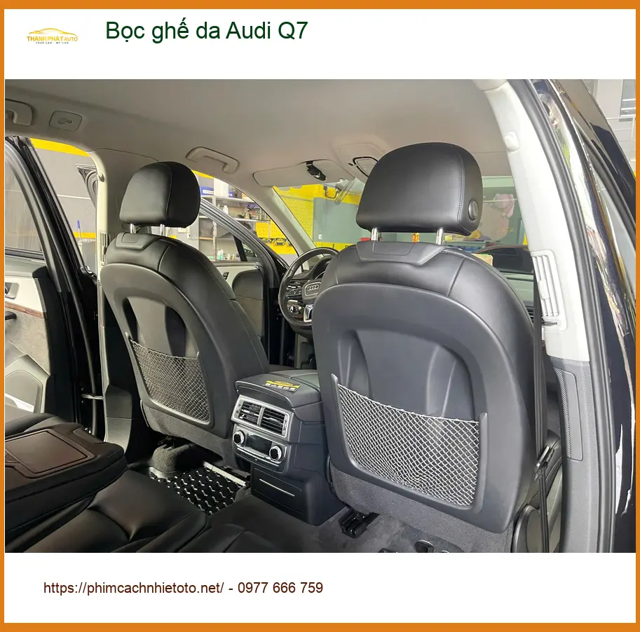 Anh Duy Khang bọc ghế da Audi Q7 tại Quận 9 vì ghế cũ bị hỏng do bé nghịch