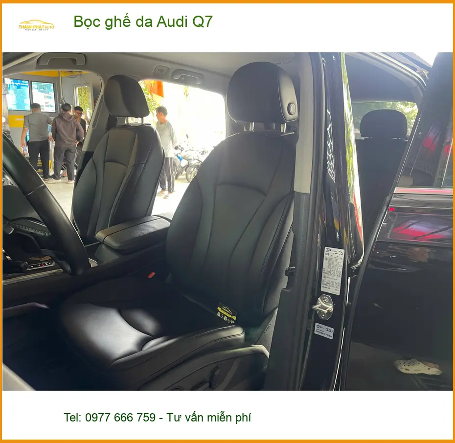 Anh Duy Khang bọc ghế da Audi Q7 tại Quận 9 vì ghế cũ bị hỏng do bé nghịch ảnh thực tế 4