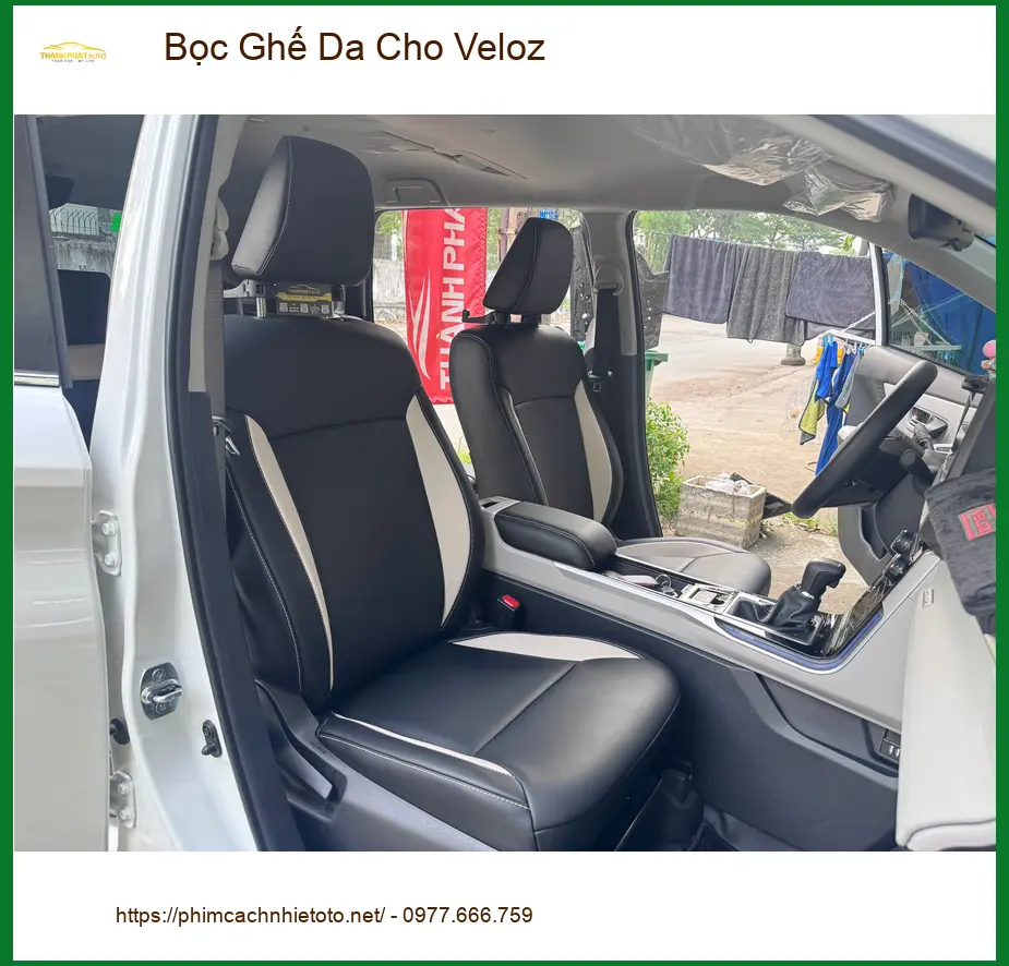 Anh Minh bọc ghế da cho Veloz tại Quận 9 để xe luôn mới và sang trọng ảnh thực tế 2