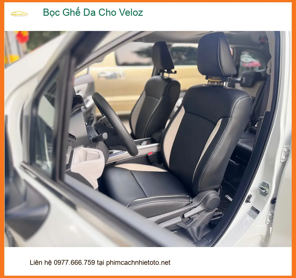Anh Minh bọc ghế da cho Veloz tại Quận 9 để xe luôn mới và sang trọng ảnh thực tế 4