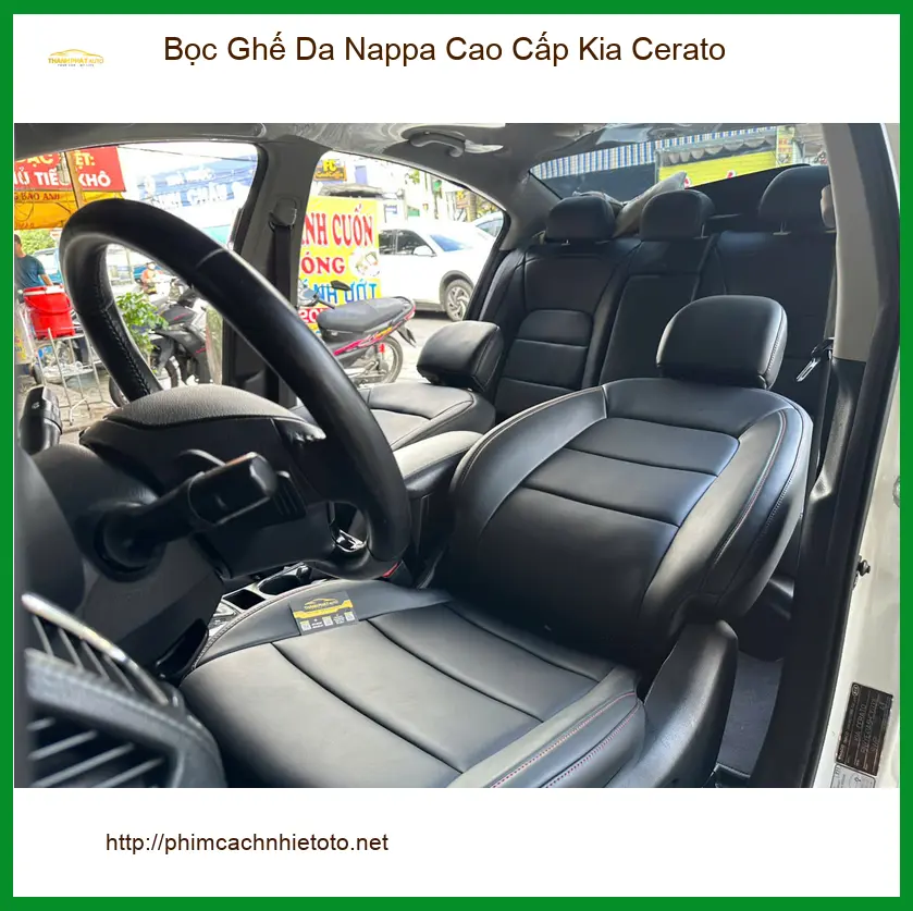 Anh Lâm bọc Ghế Da Nappa Cao Cấp Kia Cerato Quận 12 để nâng tầm nội thất
