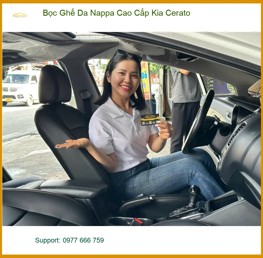 Anh Lâm bọc Ghế Da Nappa Cao Cấp Kia Cerato Quận 12 để nâng tầm nội thất ảnh thực tế 3
