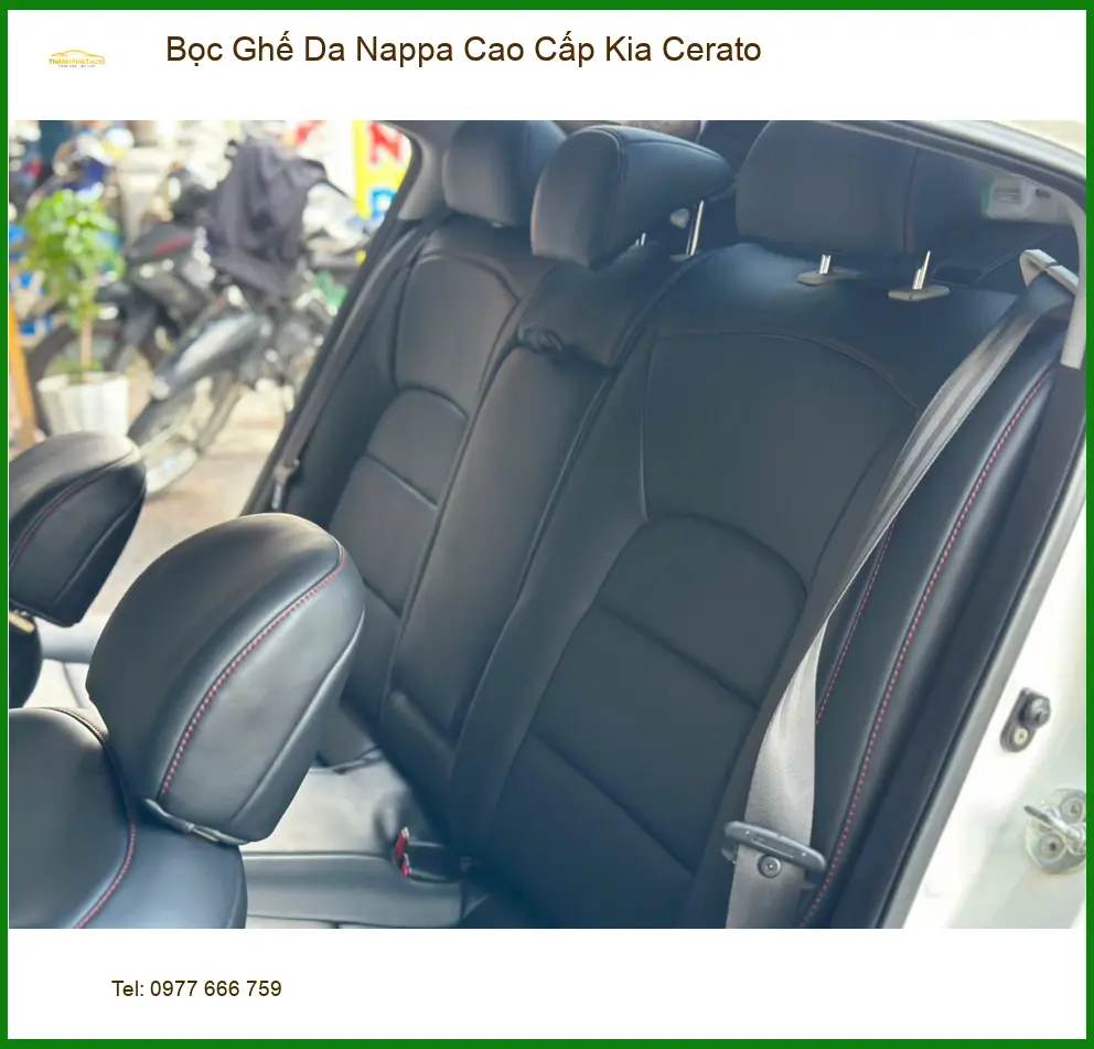 Anh Lâm bọc Ghế Da Nappa Cao Cấp Kia Cerato Quận 12 để nâng tầm nội thất ảnh thực tế 5