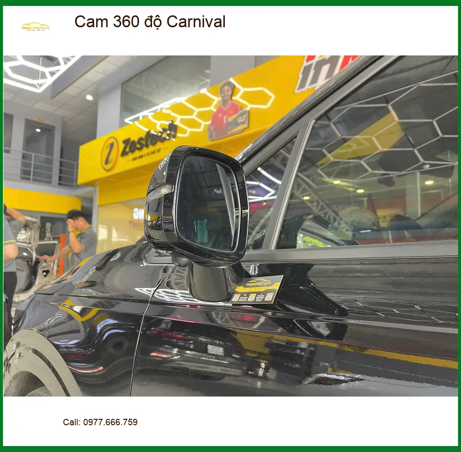 Anh Lâm lắp Cam 360 độ Carnival ở Quận 9 để an tâm khi lùi đỗ ảnh thực tế 3