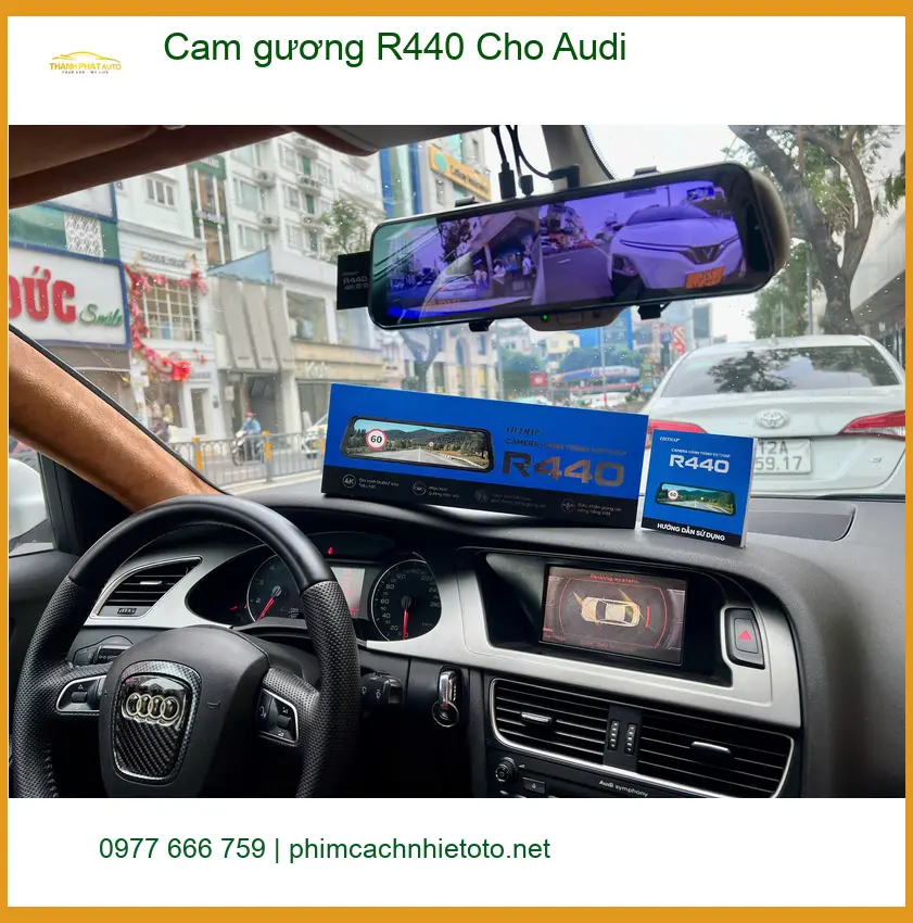 Anh Minh lắp cam gương R440 cho Audi Q5 tại Quận Thủ Đức để an tâm di chuyển ảnh thực tế 2