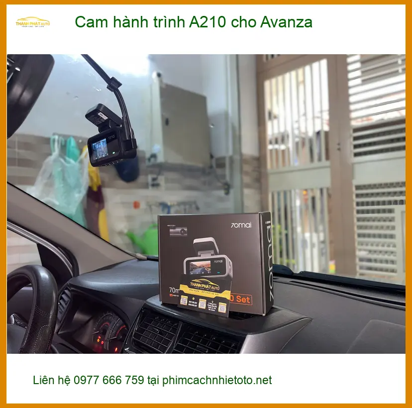 Anh Khải lắp Cam hành trình A210 cho Avanza tại Quận 12 để an tâm lái xe ảnh thực tế 2