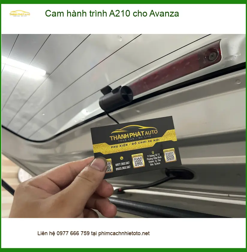 Anh Khải lắp Cam hành trình A210 cho Avanza tại Quận 12 để an tâm lái xe ảnh thực tế 4