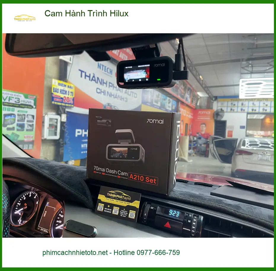 Anh Khải lắp camera hành trình Hilux tại Quận 12 để an tâm hơn khi di chuyển ảnh thực tế 2