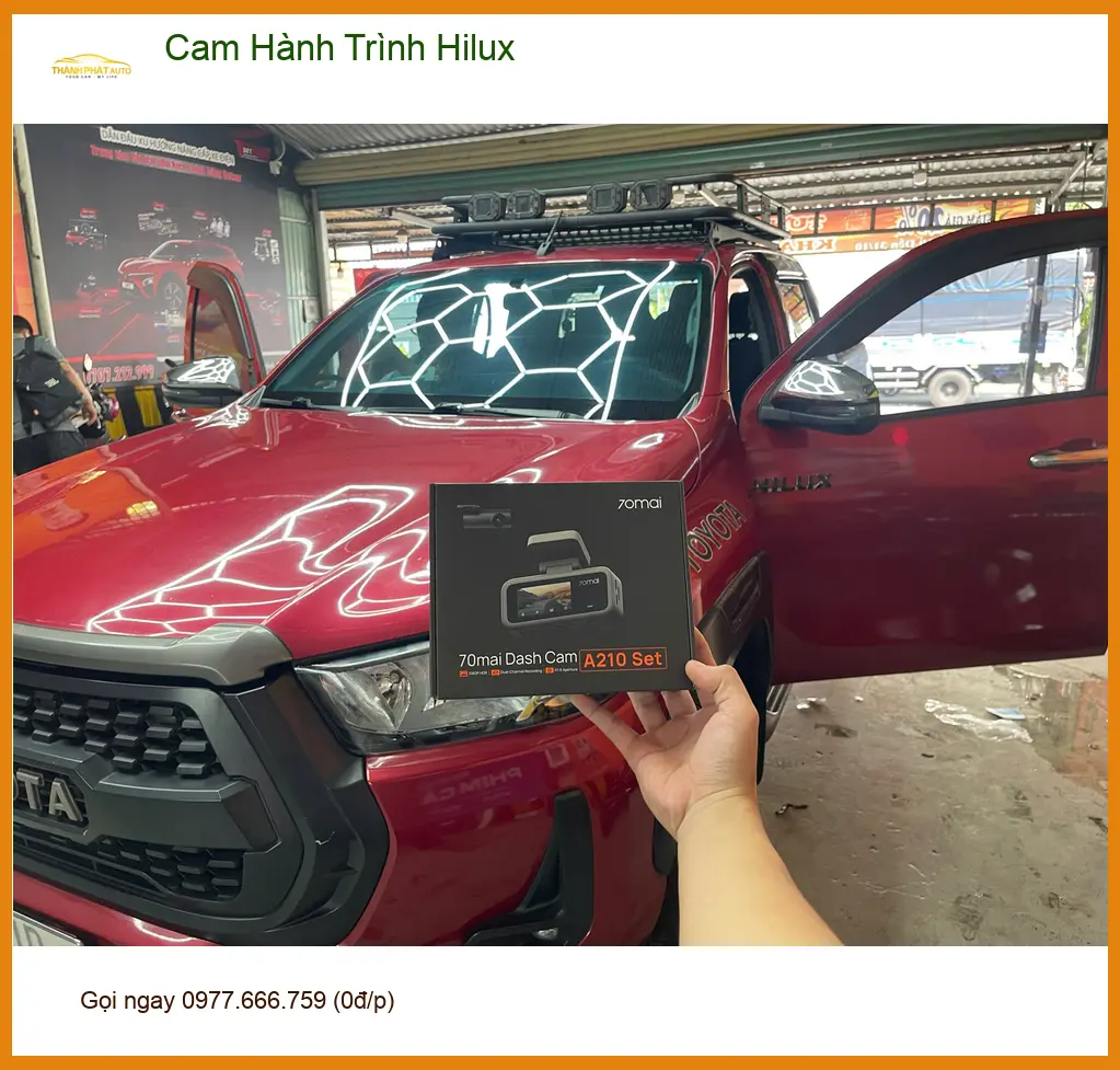 Anh Khải lắp camera hành trình Hilux tại Quận 12 để an tâm hơn khi di chuyển ảnh thực tế 3