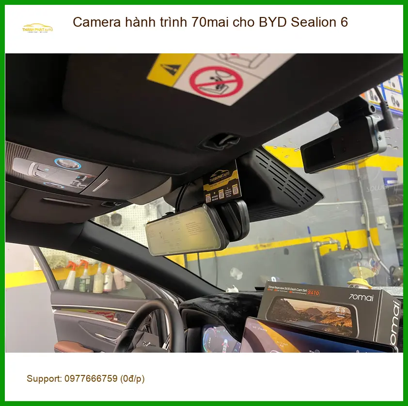 Chị Hằng ở Quận 9 lắp Camera hành trình 70mai cho BYD Sealion 6 để ghi lại hành trình ảnh thực tế 2