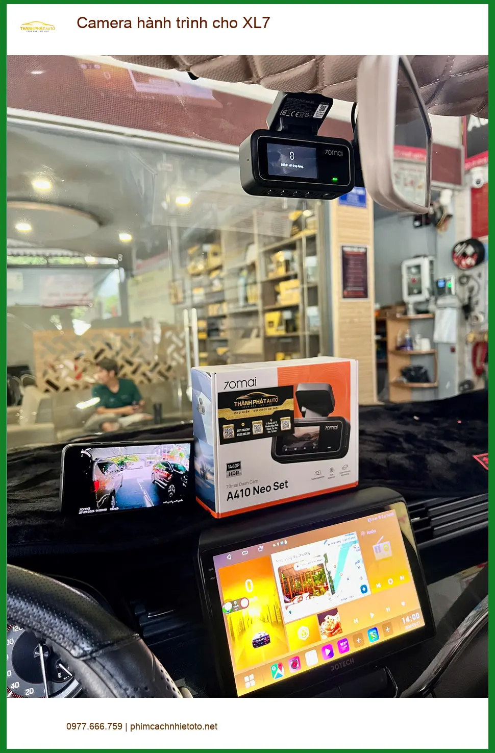Anh Khang lắp camera hành trình XL7 tại Thủ Đức phòng ngừa rủi ro giao thông. ảnh thực tế 2