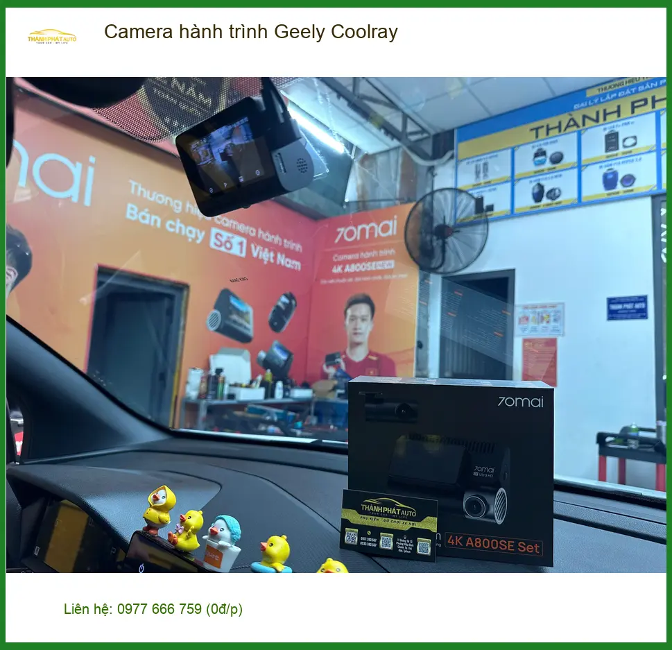 Chị Mai lắp Camera hành trình Geely Coolray Quận 12 để lái xe an toàn ảnh thực tế 3