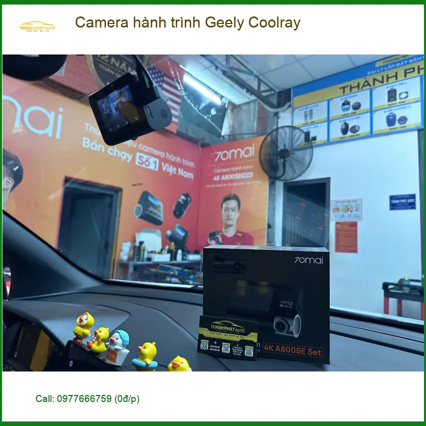 Chị Mai lắp Camera hành trình Geely Coolray Quận 12 để lái xe an toàn ảnh thực tế 5