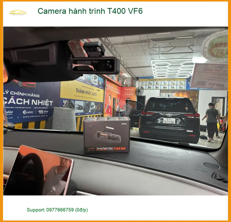 Anh Quang lắp camera hành trình T400 cho VF6 tại Quận 12 để an tâm lái xe trên đường đông ảnh thực tế 3