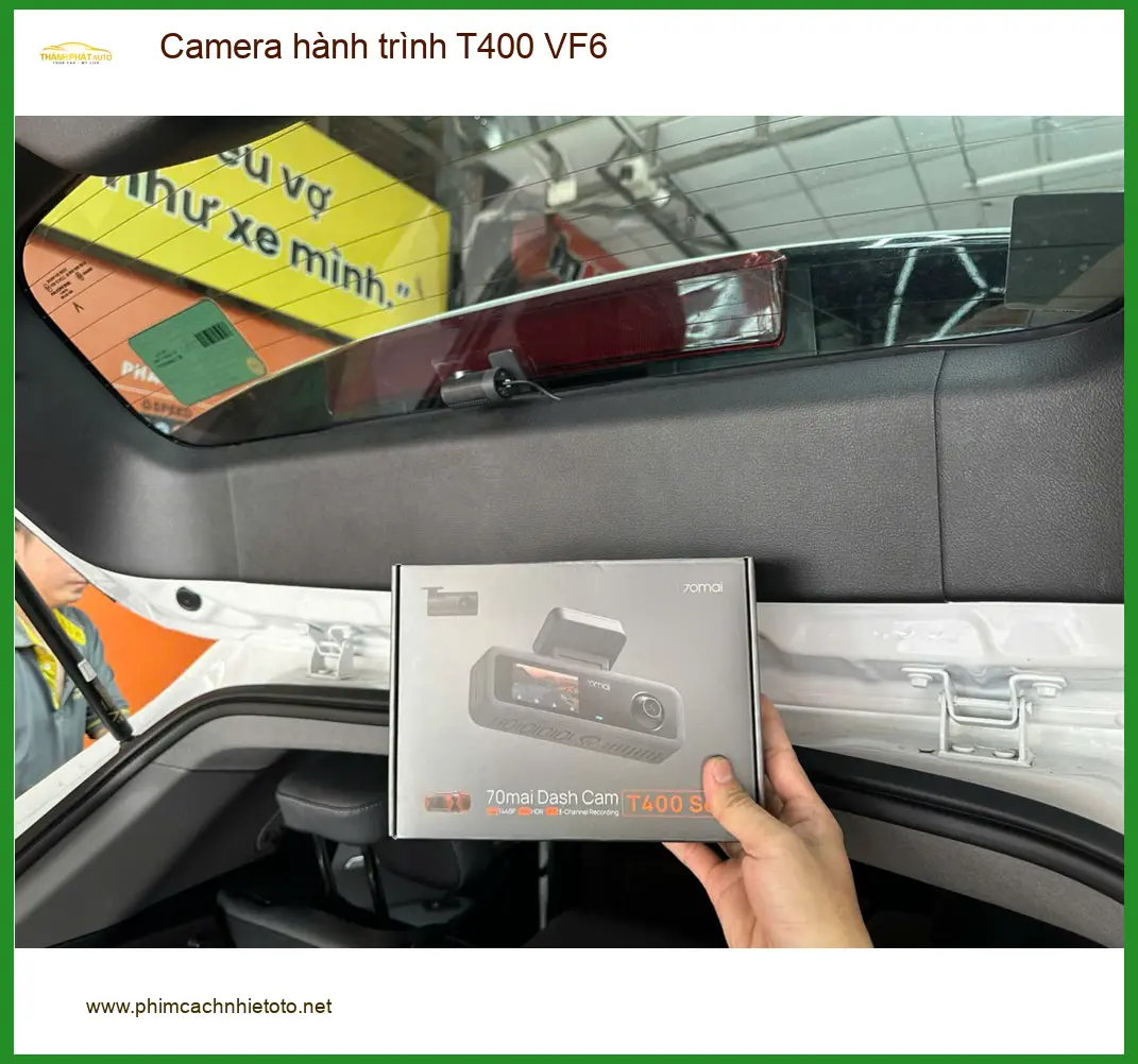 Anh Quang lắp camera hành trình T400 cho VF6 tại Quận 12 để an tâm lái xe trên đường đông ảnh thực tế 4