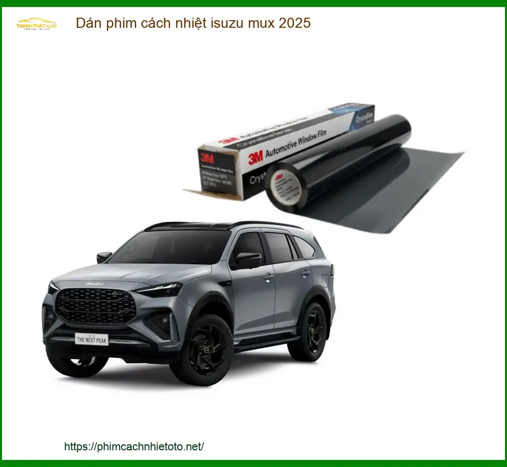 Dán phim cách nhiệt Isuzu Mu-X 2025 - Trung Tâm Gắn Chính Hãng TPHCM