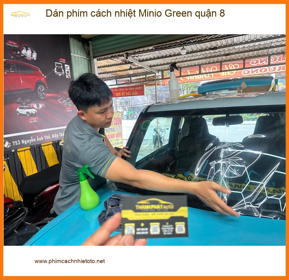 Nơi Dán Phim Cách Nhiệt Ô Tô phim cách nhiệt Minio Green quận 8 - Giá Tốt TPHCM ảnh thực tế 2