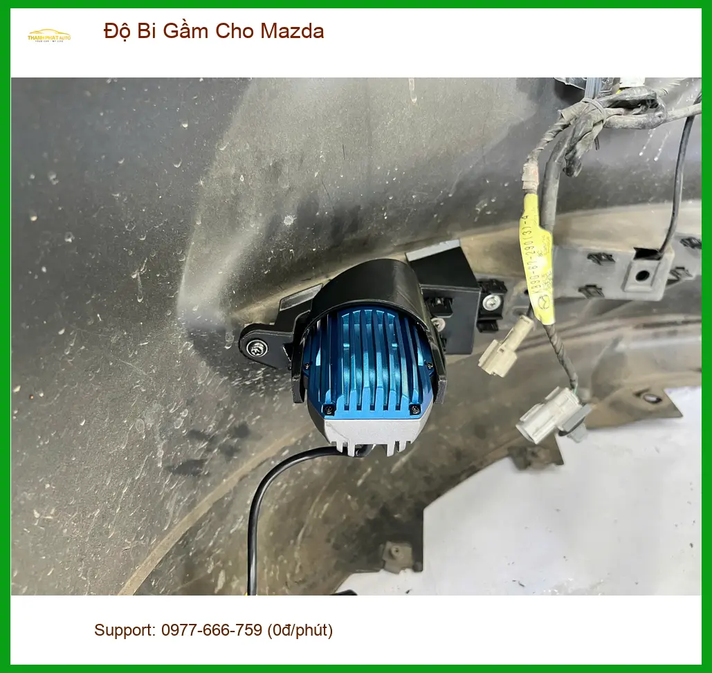 Anh Tùng độ bi gầm cho Mazda CX-5 tại Quận Thủ Đức vì đèn zin kém sáng buổi tối ảnh thực tế 4