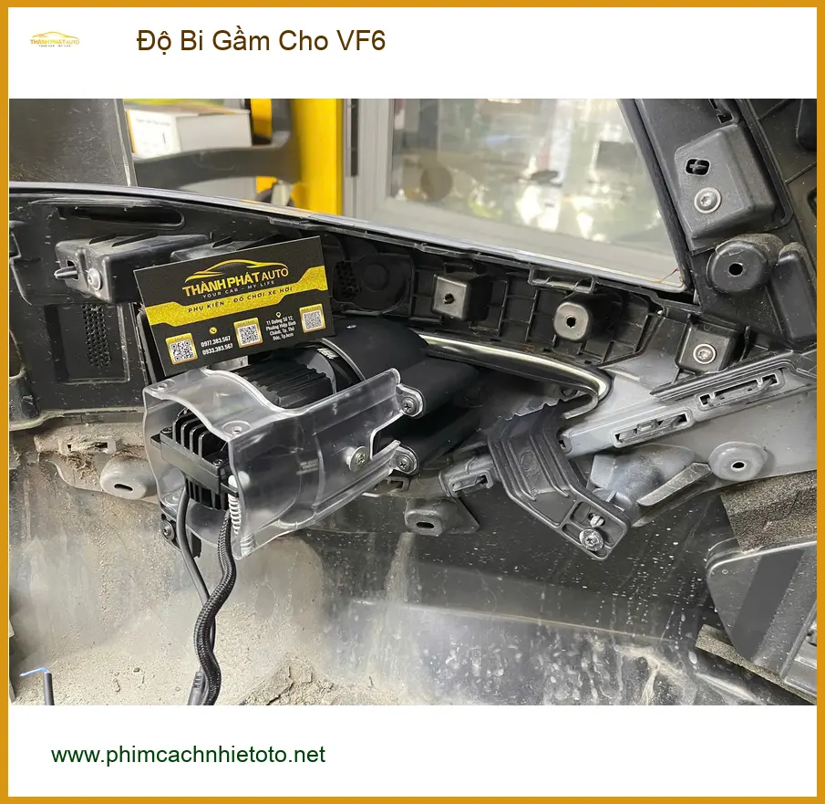Anh Bách độ bi gầm cho VinFast VF6 tại Quận 9 để tăng cường ánh sáng ảnh thực tế 4