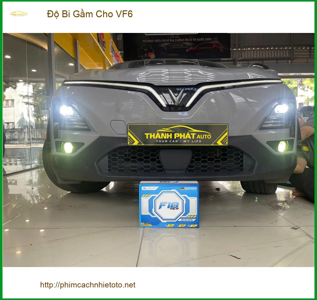 Anh Bách độ bi gầm cho VinFast VF6 tại Quận 9 để tăng cường ánh sáng ảnh thực tế 5