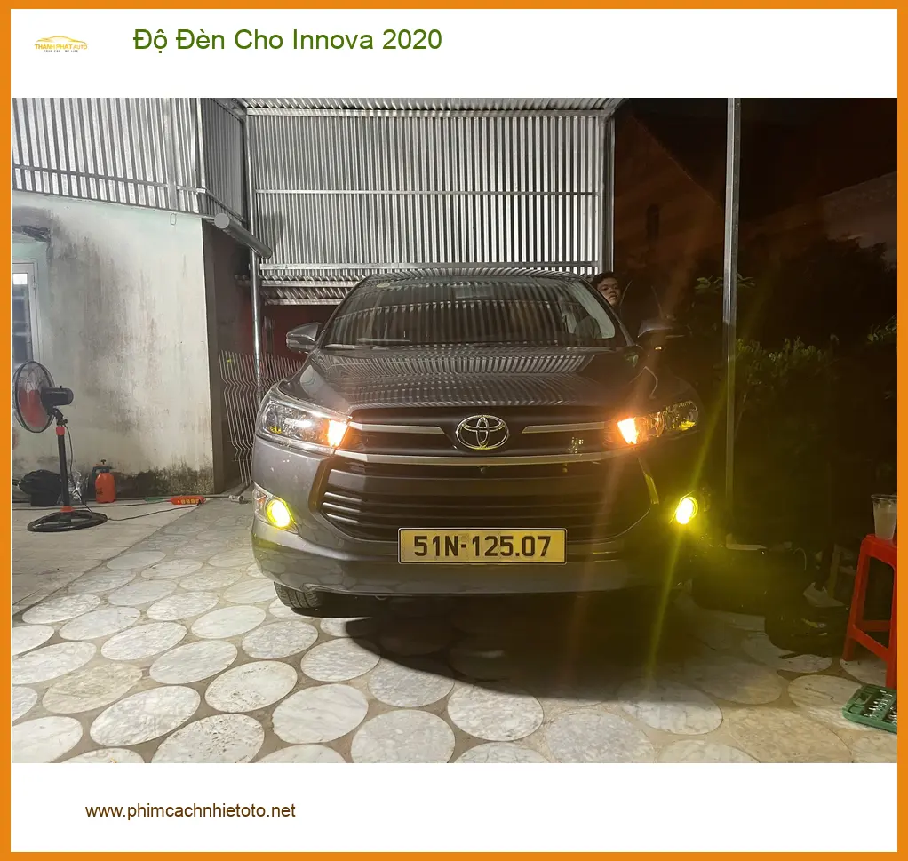 Anh Minh độ đèn Innova 2020 tại Quận 9 để đi đêm an toàn. ảnh thực tế 2
