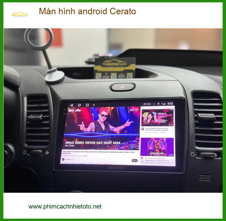 Chị Thảo lắp màn hình Android Cerato tại Quận 12 vì màn zin thiếu tính năng giải trí ảnh thực tế 5