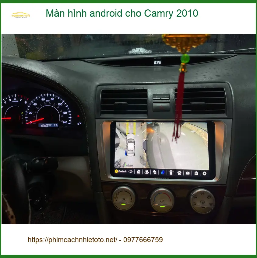 Anh Khải lắp màn hình Android cho Camry 2010 tại Quận 9 vì màn zin cũ, ít tính năng ảnh thực tế 4