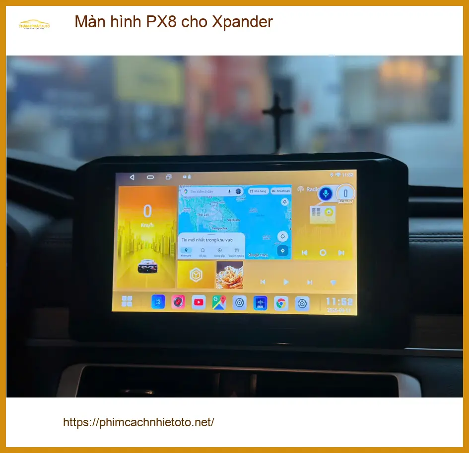 Anh Thanh lắp màn hình PX8 cho Xpander tại Quận 12 vì màn zin không đáp ứng đủ nhu cầu ảnh thực tế 2