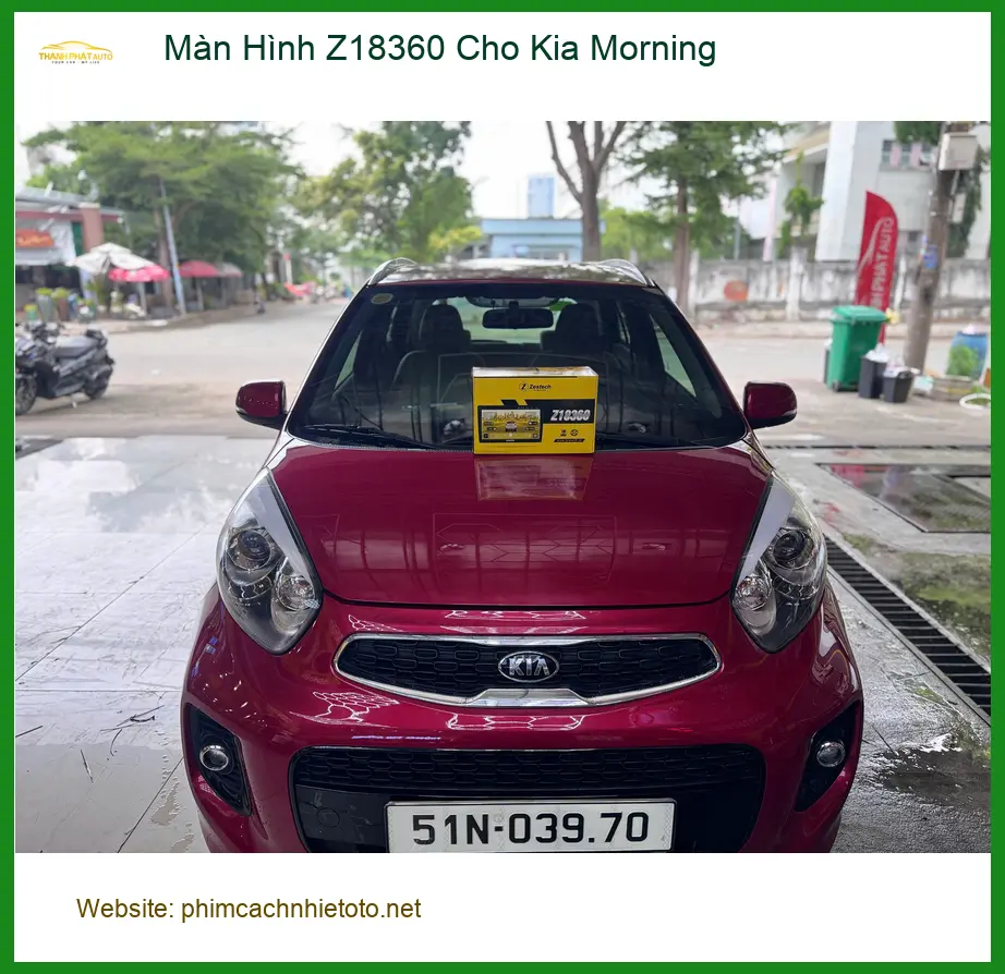 Chị Mai lắp màn hình Z18360 cho Kia Morning Quận 9 vì màn hình cũ hay đơ ảnh thực tế 2