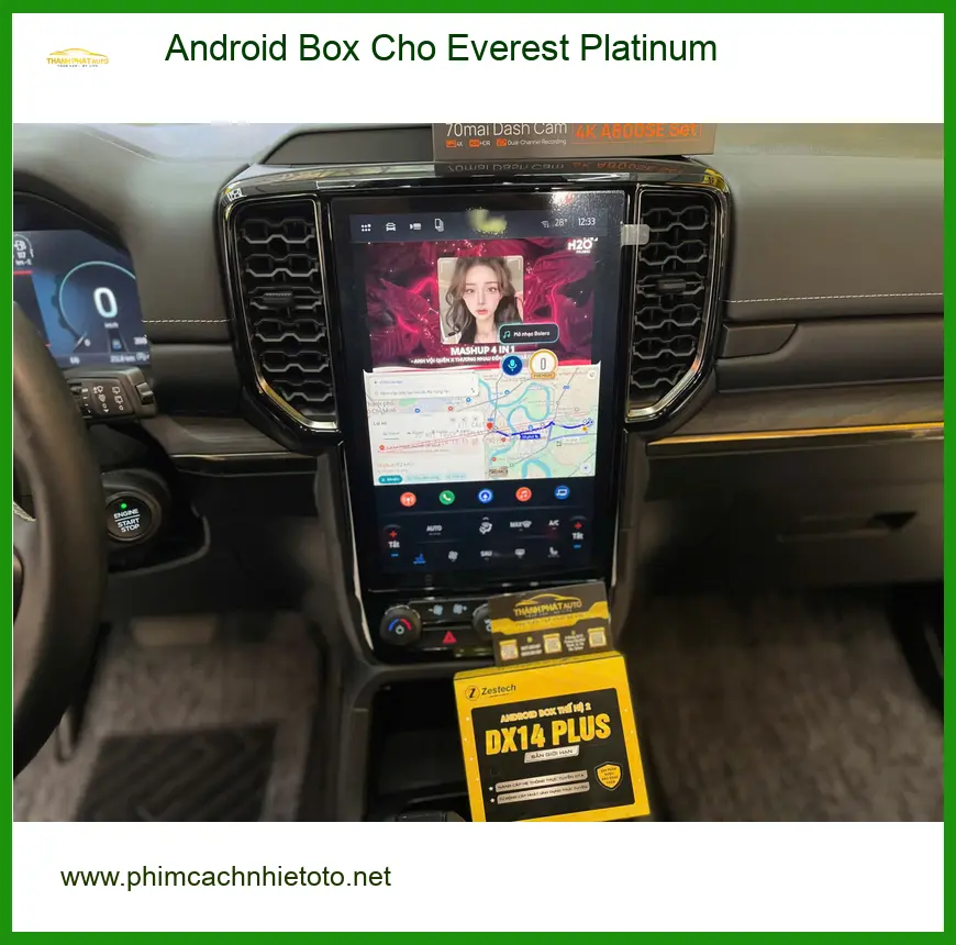 Chị Bích lắp Android Box cho Everest Platinum tại Quận 9 uy tín ảnh thực tế 3