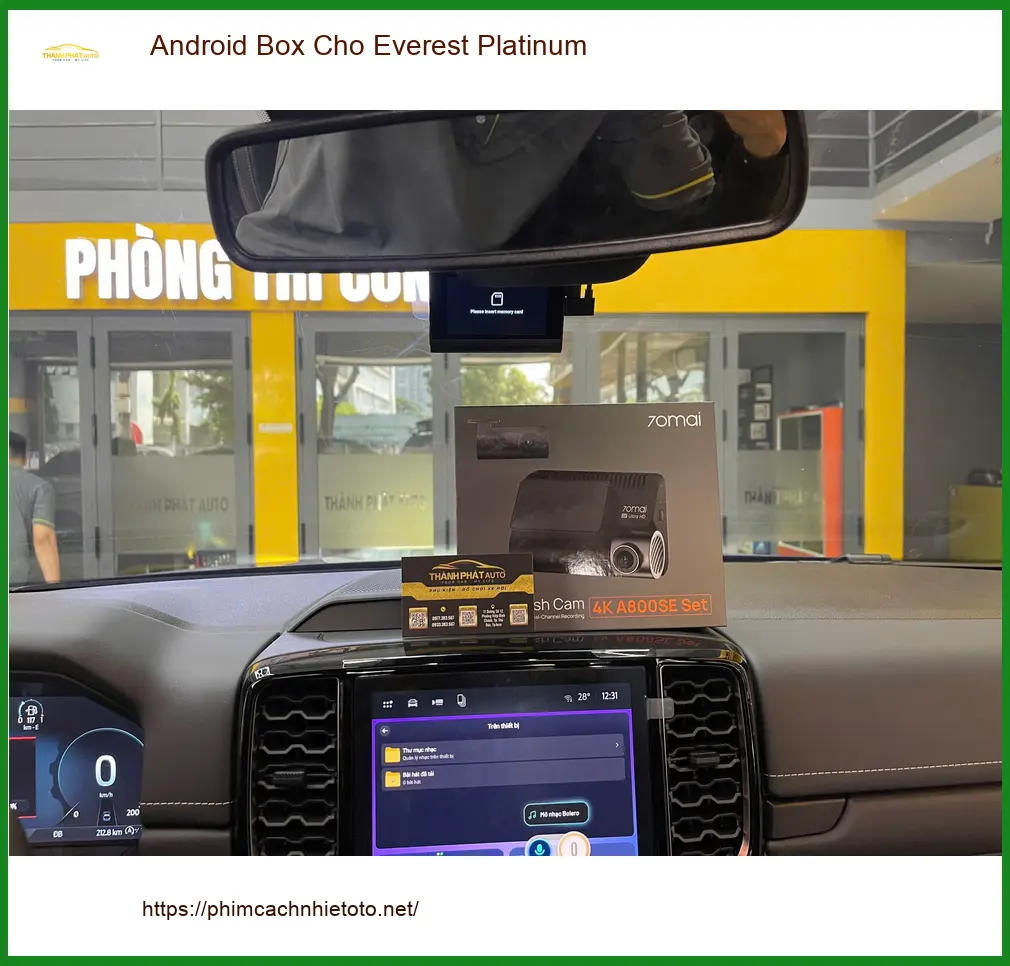 Chị Bích lắp Android Box cho Everest Platinum tại Quận 9 uy tín ảnh thực tế 4
