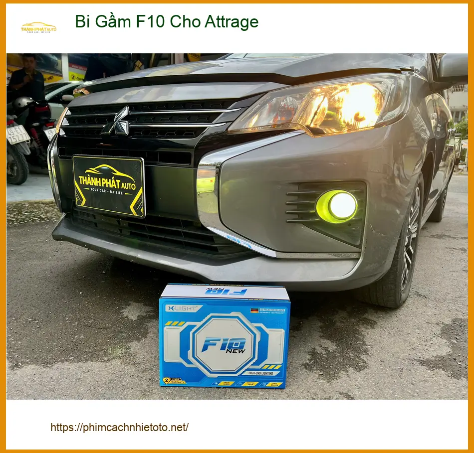 Anh Duy Khang lắp Bi Gầm F10 cho Attrage tại Quận Thủ Đức để đi đêm an toàn hơn ảnh thực tế 2