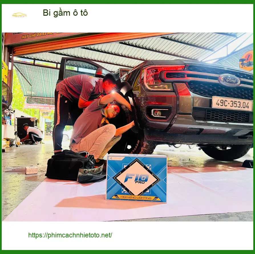 Anh Khang độ bi gầm ô tô Hyundai Accent tại Tân Bình vì đèn zin yếu sáng ảnh thực tế 3