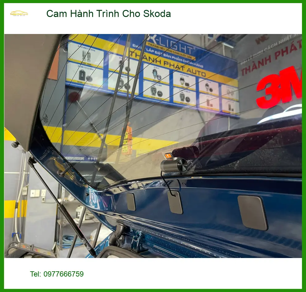 Anh Tùng lắp Cam Hành Trình cho Skoda Kodiaq tại Quận 9, an tâm giao thông. ảnh thực tế 3