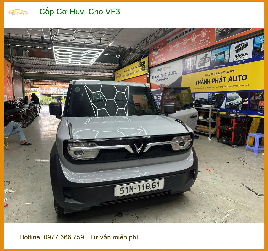 Anh Đăng lắp Cốp Cơ Huvi cho VF3 tại Quận 12 uy tín để mở cốp nhẹ nhàng