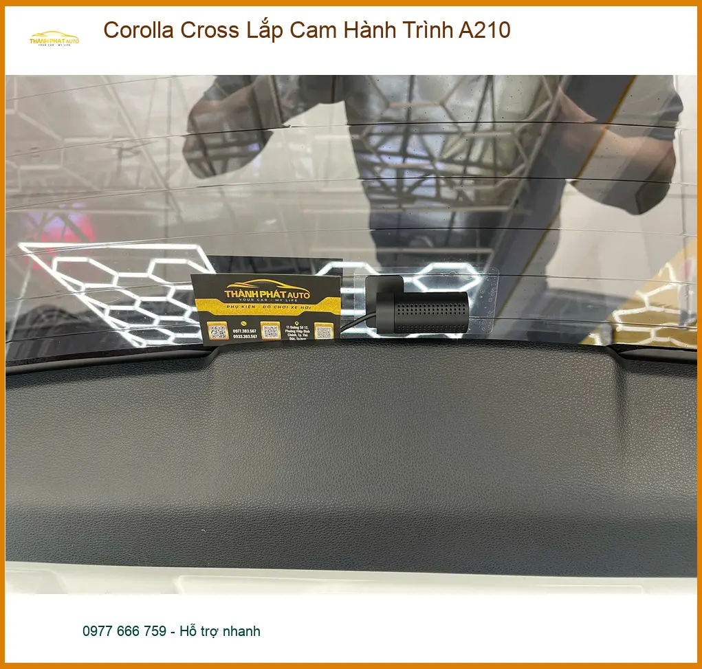 Chú Phát Corolla Cross Lắp Cam Hành Trình A210 Quận 9 đảm bảo an toàn ảnh thực tế 3