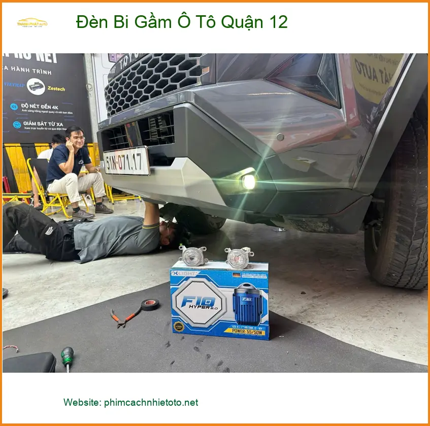 Bác Cường độ đèn bi gầm ô tô Suzuki XL7 tại Quận 12 vì đèn zin không đủ sáng ảnh thực tế 4